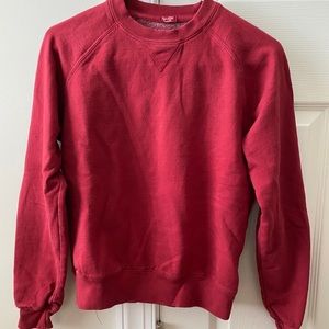 Brandy Melville red crewneck sweatshirt